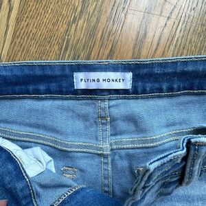 Flying Monkey cropped raw hem jeans size 25